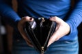 Woman hands wallet purse women money credit cards