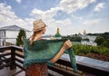 Tourist in Kiev Pechersk Lavra