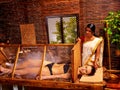 Woman having Ayurveda sauna Royalty Free Stock Photo