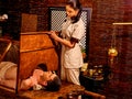 Woman having Ayurveda sauna Royalty Free Stock Photo