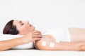Woman having electrotherapy Royalty Free Stock Photo