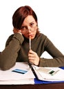 Woman having financial problems Royalty Free Stock Photo