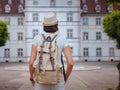 travel to summer Europe young asian woman