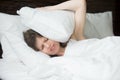 Woman having insomnia Royalty Free Stock Photo