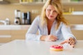 Woman having sugar cravings Royalty Free Stock Photo