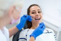 Young woman at dentist office