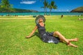 Woman with Hawaiian Lei