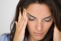 Woman with headache Royalty Free Stock Photo