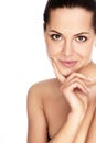 Woman with health skin of face Royalty Free Stock Photo