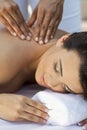 Woman At Health Spa Having Relaxing Massage Royalty Free Stock Photo