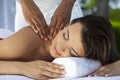 Woman At Health Spa Having Relaxing Massage Royalty Free Stock Photo