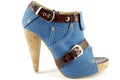 Woman high hell jeans shoe