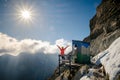 Travel to unique mountain toilet in High Tatras, Slovakia