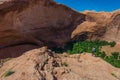 Woman Hiker at Jacob Hamblin Arch Coyote Gulch Royalty Free Stock Photo