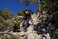 Woman hiking