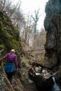 woman hiking