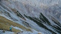 Hochschwab - A woman hiking in the Alps