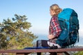 Woman hiking Royalty Free Stock Photo