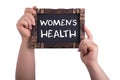 Women`s health sign