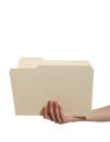 Woman Holding Folder