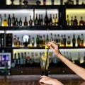 Woman holding cocktail Royalty Free Stock Photo