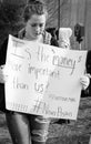 Teenage Protestor at March For Our Lives Royalty Free Stock Photo