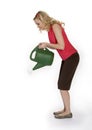 Woman Holding Watering Can