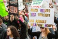 Woman Holds Sign Walking At Atlanta March For Our Lives Royalty Free Stock Photo