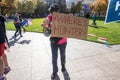 A Woman Holds Up a `Where is Hunter?` Sign at a Stop the Steal Rally