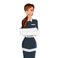 Woman hotel maid portrait Royalty Free Stock Photo