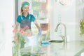 Woman in house cleaning service Royalty Free Stock Photo