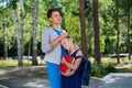 A woman hugs an unhappy schoolgirl daughter