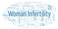 Woman Infertility word cloud.