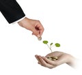 Investing money in environment Royalty Free Stock Photo