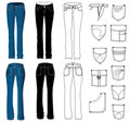 Woman jeans