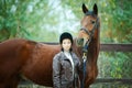 Woman jockey Royalty Free Stock Photo