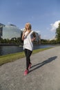 Woman jogging Royalty Free Stock Photo