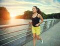 Woman jogging at park