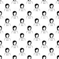 woman judge icon in pattern style. One of Proffecions collection icon can be used for UI, UX Royalty Free Stock Photo