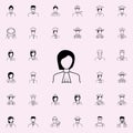 woman judge icon. Proffecions icons universal set for web and mobile