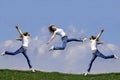 Woman jump Royalty Free Stock Photo