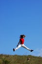 Woman jump Royalty Free Stock Photo