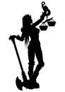 Woman Justice Silhouette