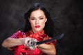 Woman and katana/sword