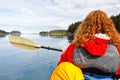 Woman Kayaking Kachemak Bay Homer Alaska