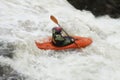 Woman kayaking in river Royalty Free Stock Photo