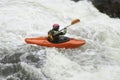 Woman kayaking in river Royalty Free Stock Photo