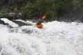 Woman kayaking in river Royalty Free Stock Photo