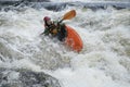 Woman kayaking in river Royalty Free Stock Photo