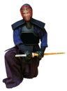 Woman in kendo uniform